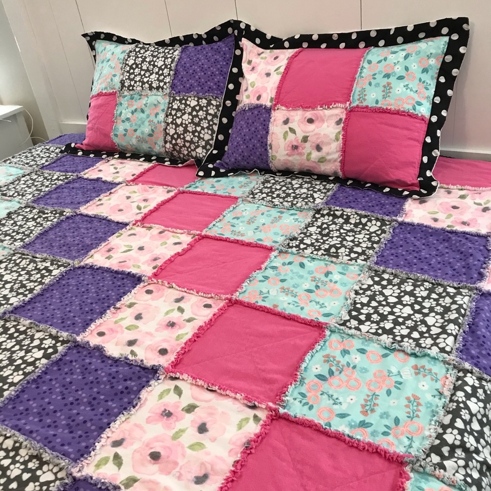 Handmade Queen size rag quilt